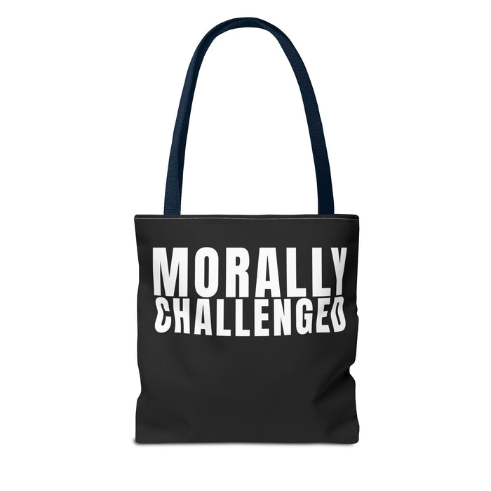 MORALLY CHALLENGED Tote Bag The Untamed Chapter Store