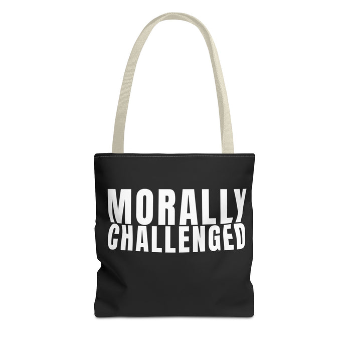 MORALLY CHALLENGED Tote Bag The Untamed Chapter Store