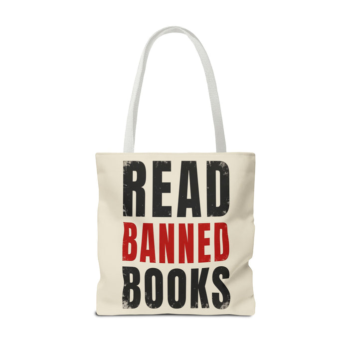 Read Banned Books Cream Tote Bag Printify