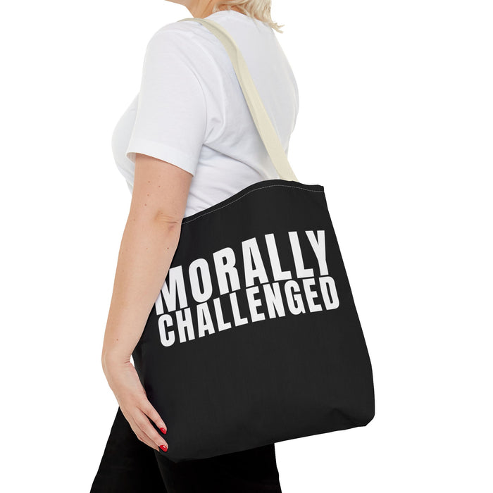 MORALLY CHALLENGED Tote Bag The Untamed Chapter Store