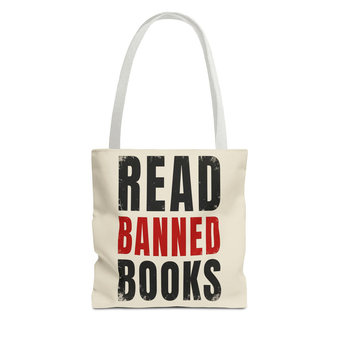 Read Banned Books Cream Tote Bag Printify