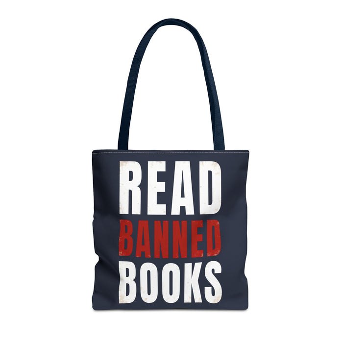 Read Banned Books Black Tote Bag Printify