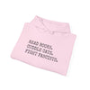 Read Books. Cuddle Cats. Fight Fascists. Hoodie Printify