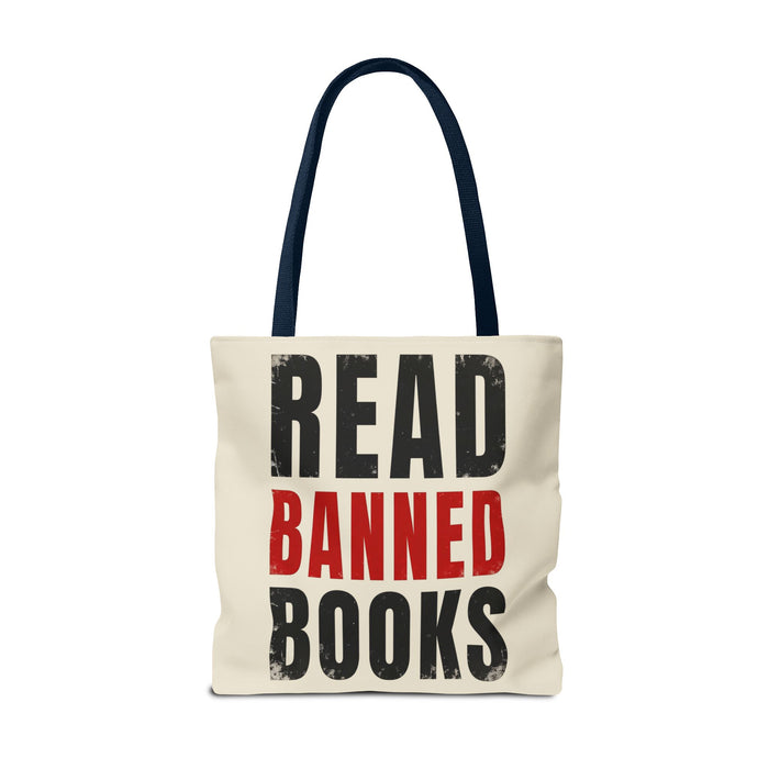 Read Banned Books Cream Tote Bag Printify