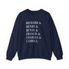 Dark academia sweatshirt characters crewneck | Richard and Henry and Bunny and Francis and Charles and Camilla Printify
