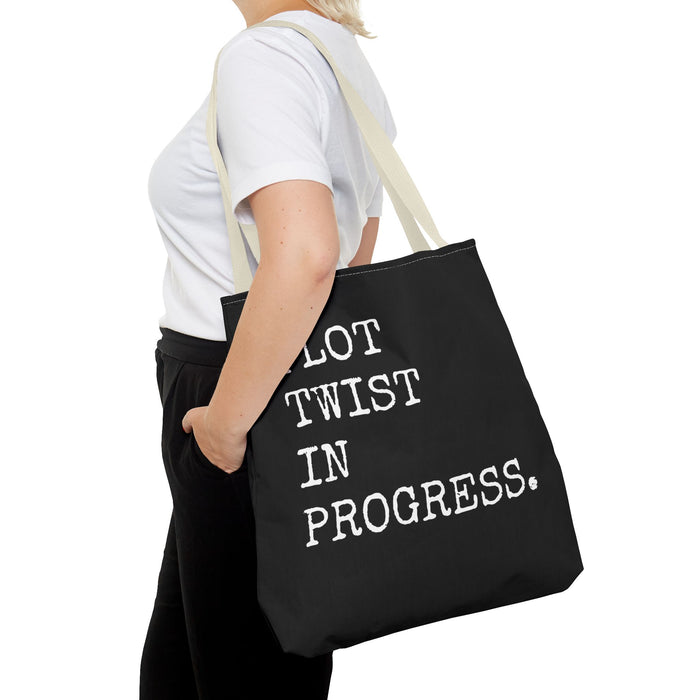 Plot Twist In Progress Tote Bag The Untamed Chapter Store