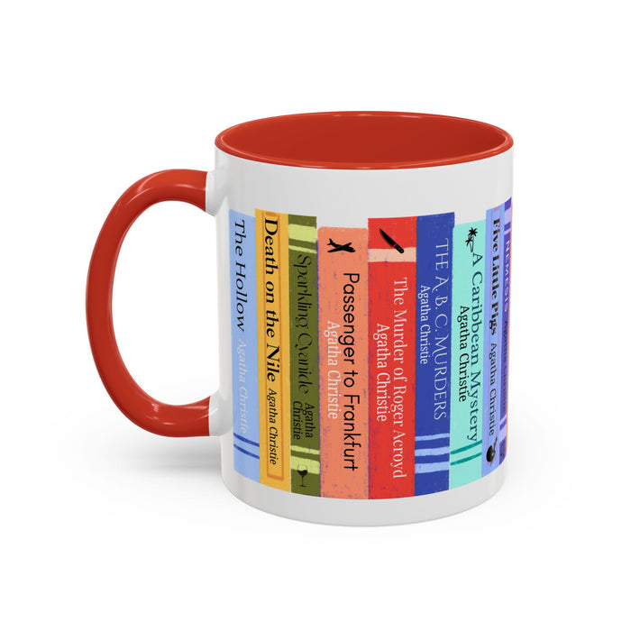 Agatha Christie Bookshelf Accent Coffee Mug The Untamed Chapter Store