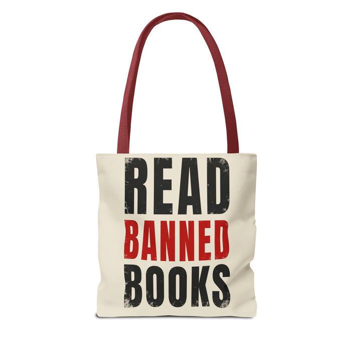 Read Banned Books Cream Tote Bag Printify