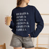 Dark academia sweatshirt characters crewneck | Richard and Henry and Bunny and Francis and Charles and Camilla Printify