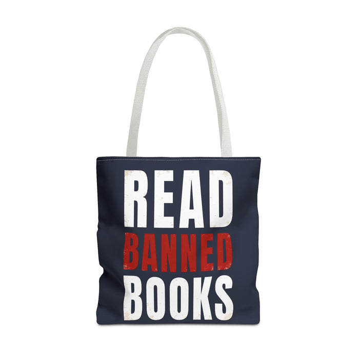 Read Banned Books Black Tote Bag Printify