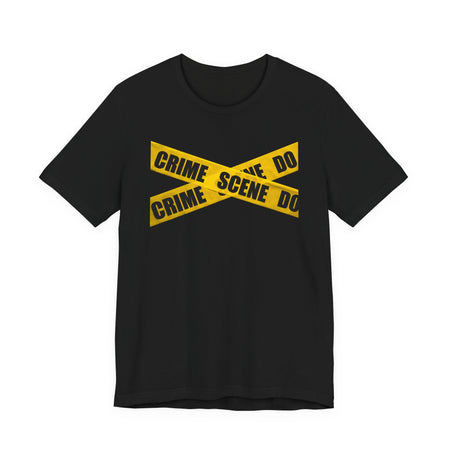 Crime Scene Tape T‑Shirt Printify