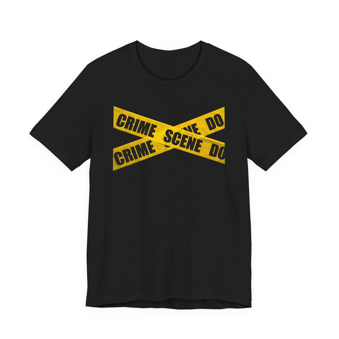 Crime Scene Tape T‑Shirt Printify