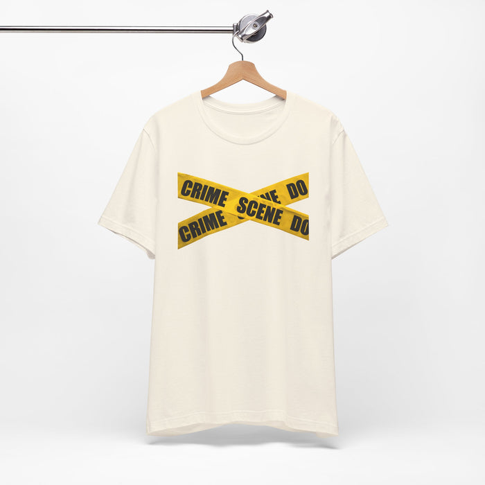 Crime Scene Tape T‑Shirt Printify