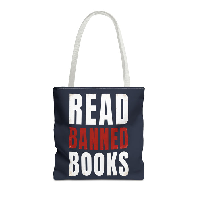 Read Banned Books Black Tote Bag Printify