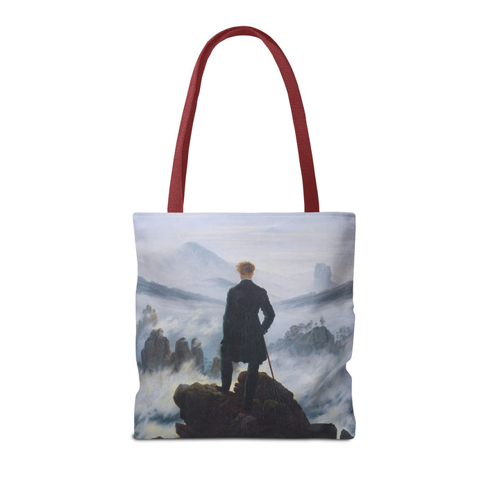 Wanderer Above the Sea Mist Tote Bag – Classic Dark Academia Art Tote Printify