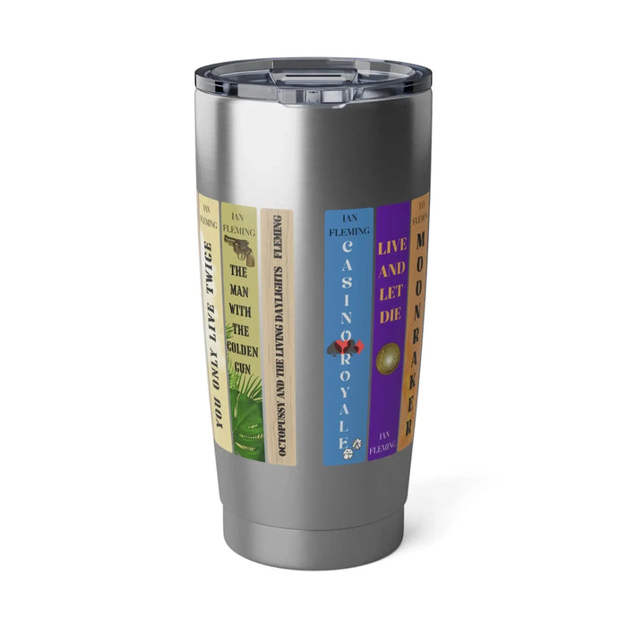 James Bond Bookshelf Tumbler Printify