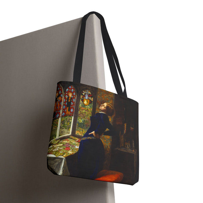 John Everett Millais's Mariana (1851) All-Over Print Tote Bag Printify