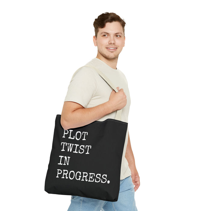 Plot Twist In Progress Tote Bag The Untamed Chapter Store