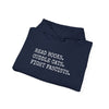 Read Books. Cuddle Cats. Fight Fascists. Hoodie Printify