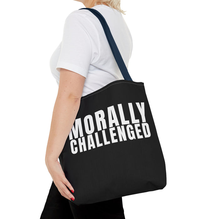 MORALLY CHALLENGED Tote Bag The Untamed Chapter Store