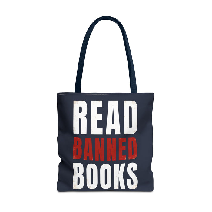 Read Banned Books Black Tote Bag Printify