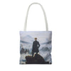 Wanderer Above the Sea Mist Tote Bag – Classic Dark Academia Art Tote Printify