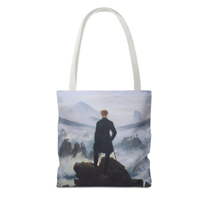 Wanderer Above the Sea Mist Tote Bag – Classic Dark Academia Art Tote Printify