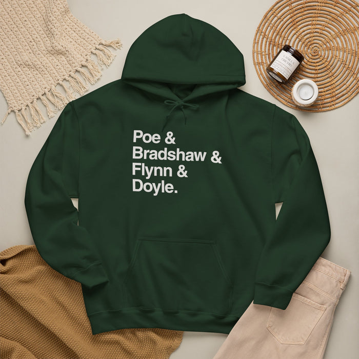 MW Craven Official Merchandise Poe & Bradshaw & Flynn & Doyle Hoodie Printify