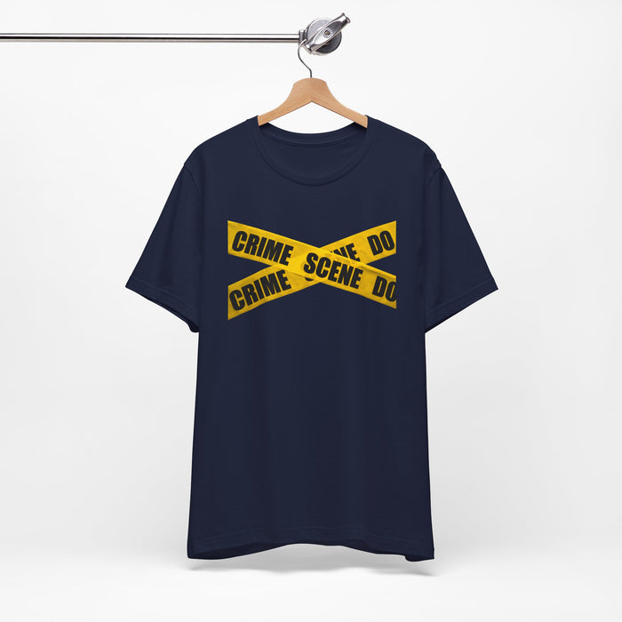 Crime Scene Tape T‑Shirt Printify