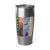 Sci Fi & Fantasy Bookshelf Tumbler Printify