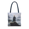 Wanderer Above the Sea Mist Tote Bag – Classic Dark Academia Art Tote Printify