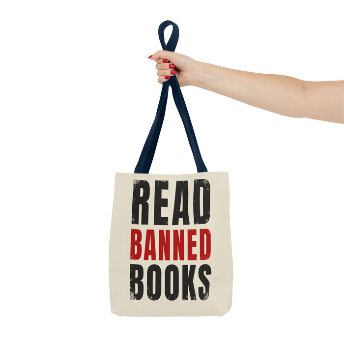 Read Banned Books Cream Tote Bag Printify