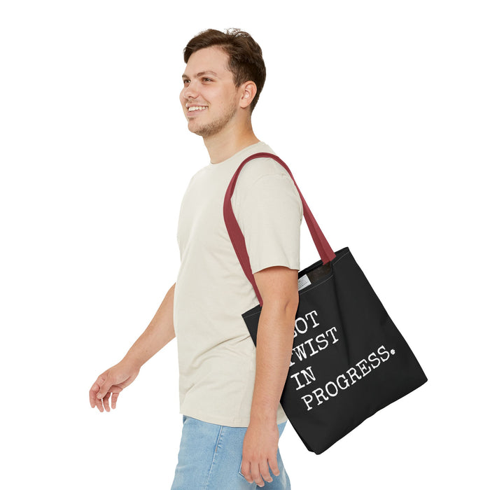 Plot Twist In Progress Tote Bag The Untamed Chapter Store