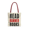 Read Banned Books Cream Tote Bag Printify