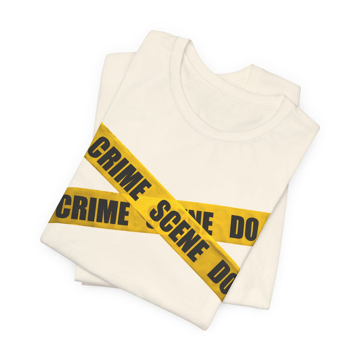 Crime Scene Tape T‑Shirt Printify