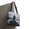 Wanderer Above the Sea Mist Tote Bag – Classic Dark Academia Art Tote Printify