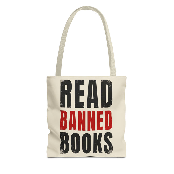 Read Banned Books Cream Tote Bag Printify