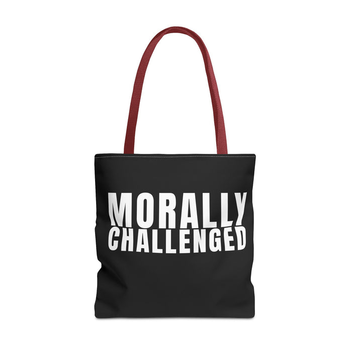 MORALLY CHALLENGED Tote Bag The Untamed Chapter Store