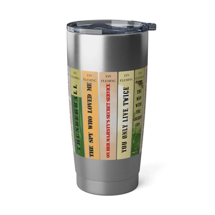 James Bond Bookshelf Tumbler Printify