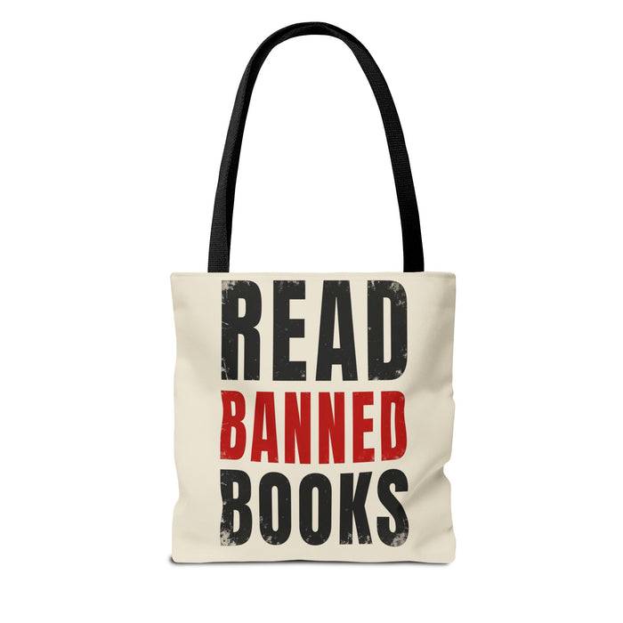Read Banned Books Cream Tote Bag Printify
