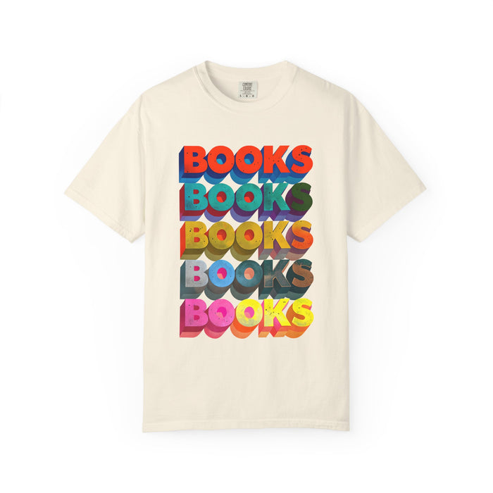 Vibrant BOOKS Typography T-shirt The Untamed Chapter Store
