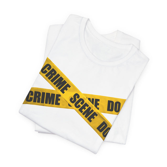 Crime Scene Tape T‑Shirt Printify