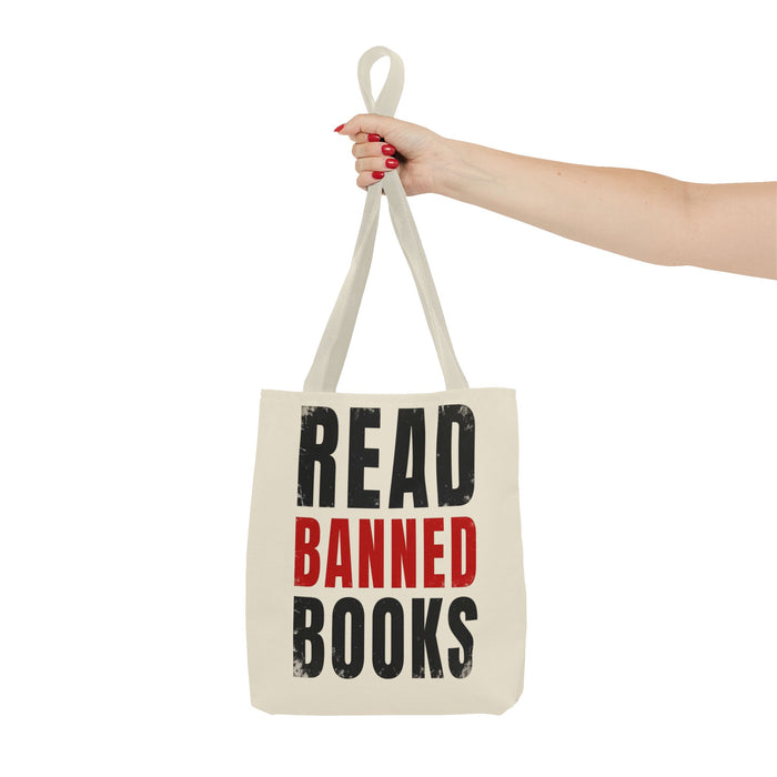 Read Banned Books Cream Tote Bag Printify