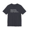 Read Books. Cuddle Cats. Fight Fascists. T-Shirt Printify