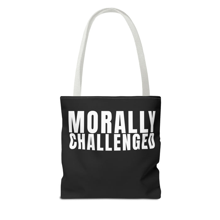 MORALLY CHALLENGED Tote Bag The Untamed Chapter Store