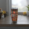 Vintage Library Bookshelf Tumbler Printify