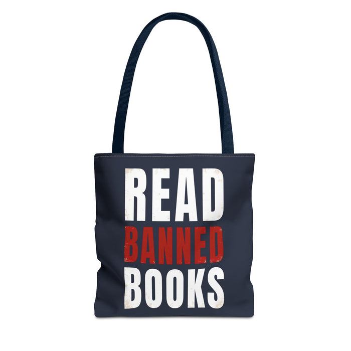 Read Banned Books Black Tote Bag Printify