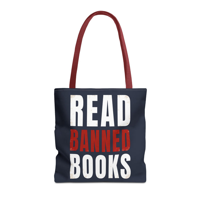 Read Banned Books Black Tote Bag Printify