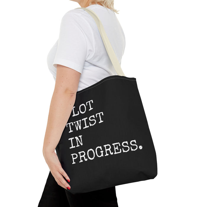 Plot Twist In Progress Tote Bag The Untamed Chapter Store