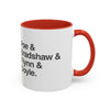 Coffee Mug — Minimalist Names Design (Poe & Bradshaw & Flynn & Doyle) Printify